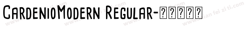 CardenioModern Regular字体转换
